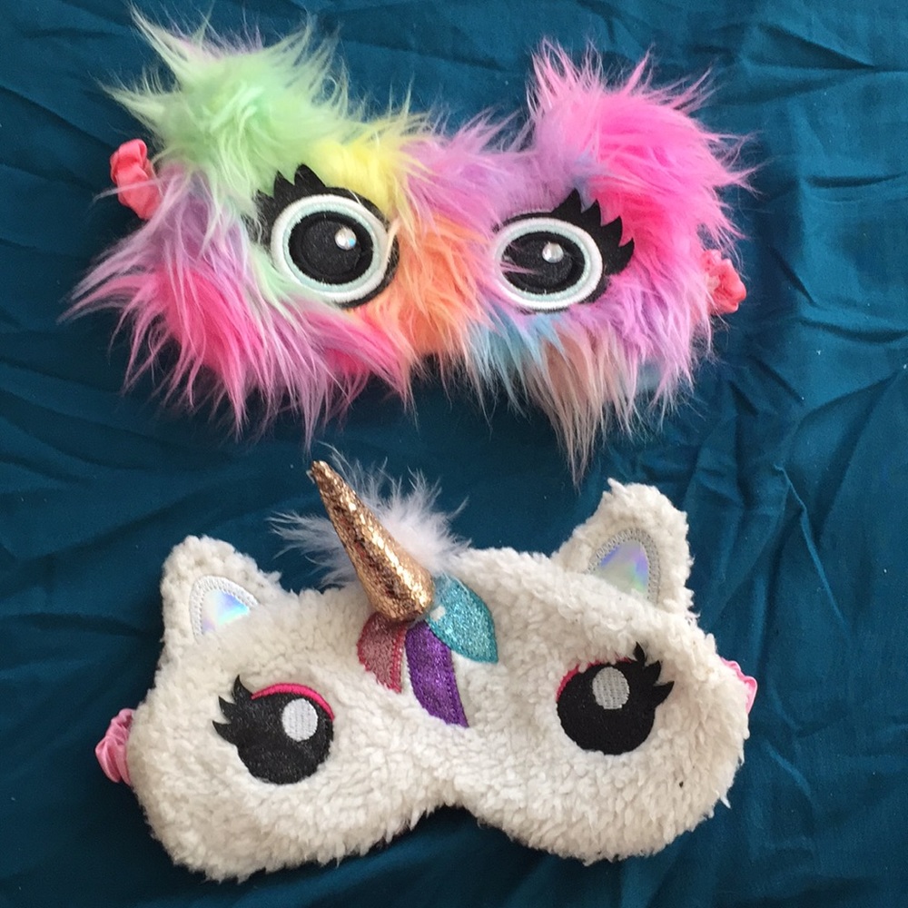 Unicorn and Monster Sleep Masks!